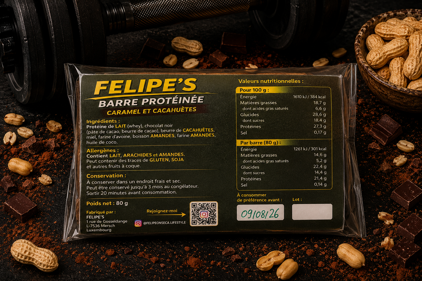 🍌🥜 Pack Mix x8 (4 Banane + 4 Caramel & Cacahuètes)
