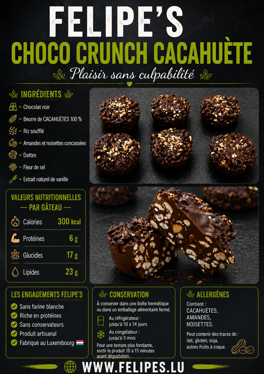 Felipe’s Choco Crunch Cacahuète