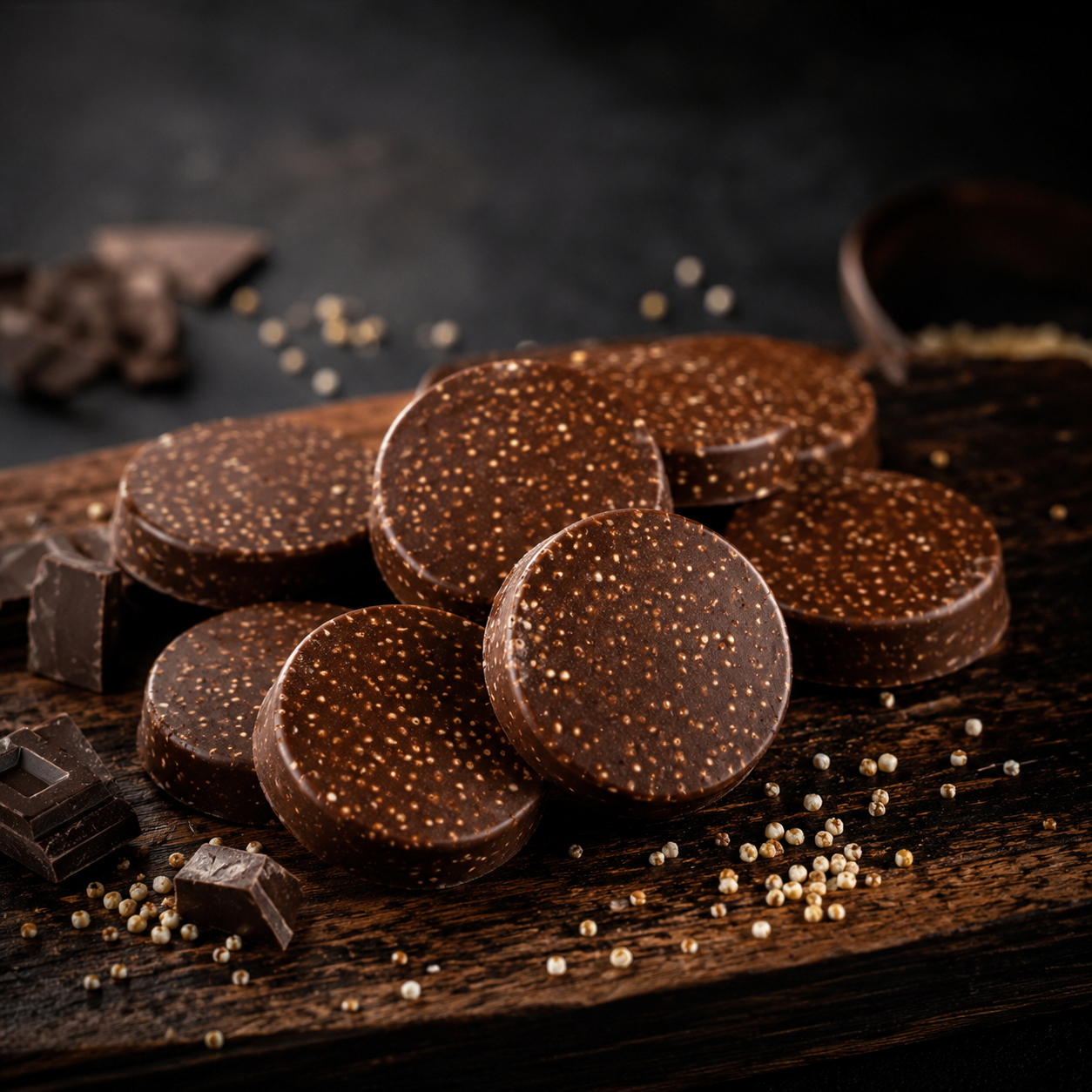 Felipe’s Bouchées Choco-Quinoa Croustillantes