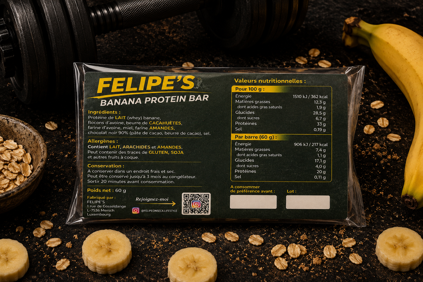 🍌🥜 Pack Mix x8 (4 Banane + 4 Caramel & Cacahuètes)